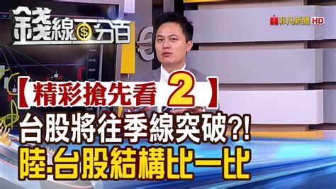 精彩搶先看2【錢線百分百】20190902《外資回補助攻 台股將往季線突破陸股台股結構比一比》 Youtube