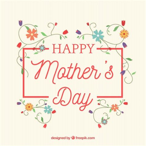 fundo fantastico  decoracao floral plana    da mae vetor