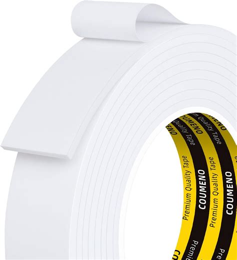 COUMENO EVA Single Sided Adhesive White Foam Tape Single Sided Sealing