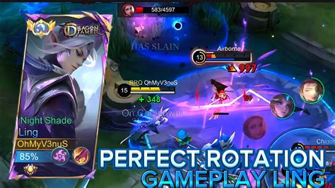 PERFECT ROTATAION GAMEPLAY LING BUILD LING TERSAKIT MLBB YouTube