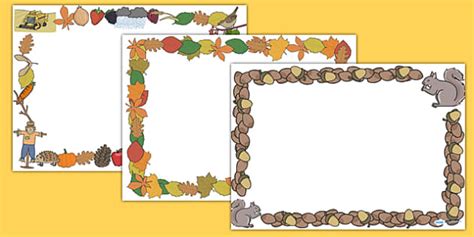 Autumn Page Borders Landscape Lehrer Gemacht Twinkl