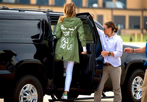 Melania Trump’s ‘don’t Care’ Jacket Ex Bff Reveals Why She Wore It Hollywood Life