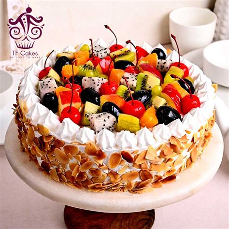 Mix Fruit And Almond Cake Mix Fruit Cake Online Mix Fruits Cake Deliver Tfcakes