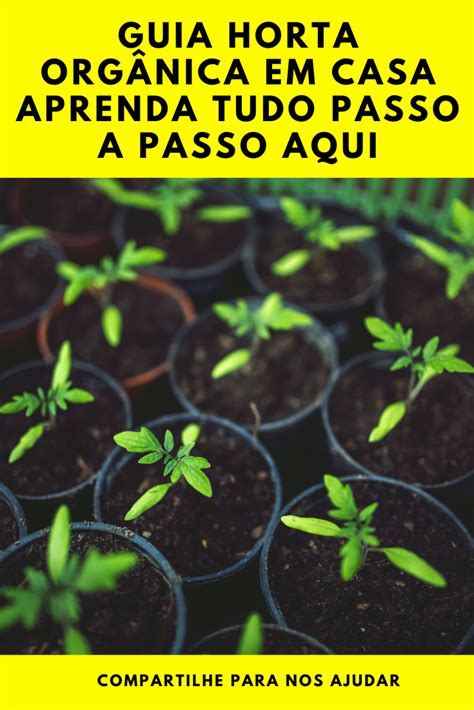 Como Fazer Horta Org Nica Em Casa Survival Gardening Gardening Tips