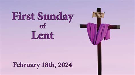 Sunday Mass For The First Sunday Of Lent YouTube