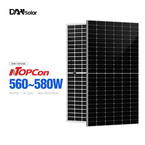 Dah N Type 560W 570W 580W Topcon Half Cell Solar Panel China N Type