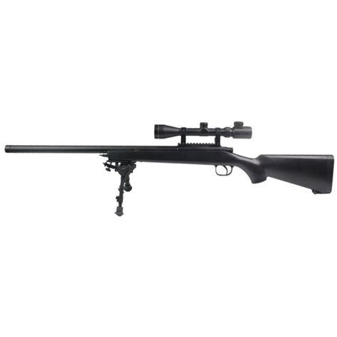 Double Bell Vsr 10 Sniper Rifle With Scope And Bipod Black 201 E Extreme Airsoft