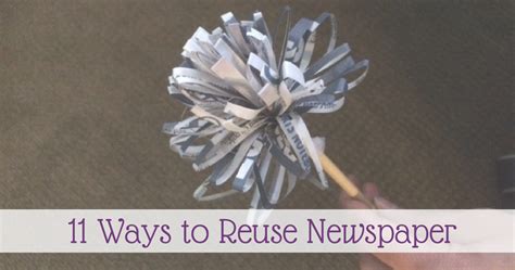 11 Ways To Reuse Newspaper Southern Savers