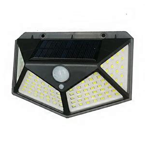 Luminaria Solar Arandelas Parede Sensor Movimento 100 Leds 3 Funçoes 4