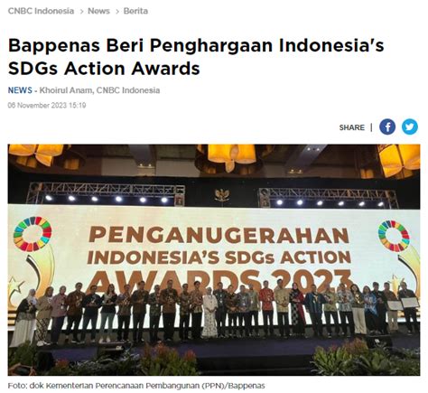 Bappenas Beri Penghargaan Indonesias Sdgs Action Awards Wahana Visi Indonesia