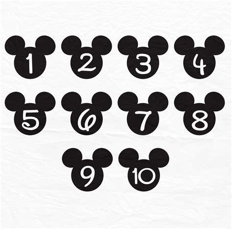 Free 114 Disney Numbers Svg SVG PNG EPS DXF File