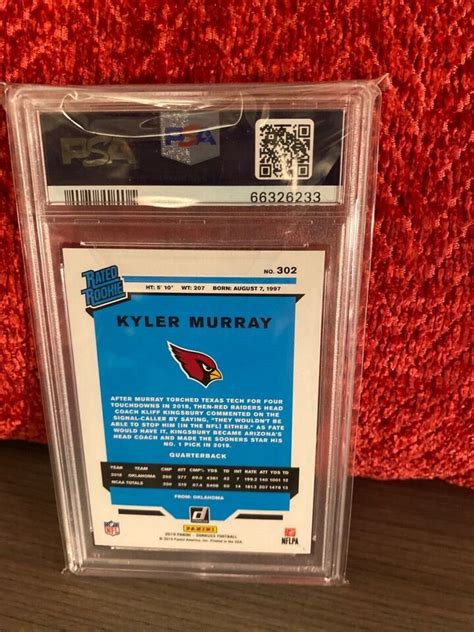 2019 Panini Donruss Football RATED ROOKIE Kyler Murray RC Card 302