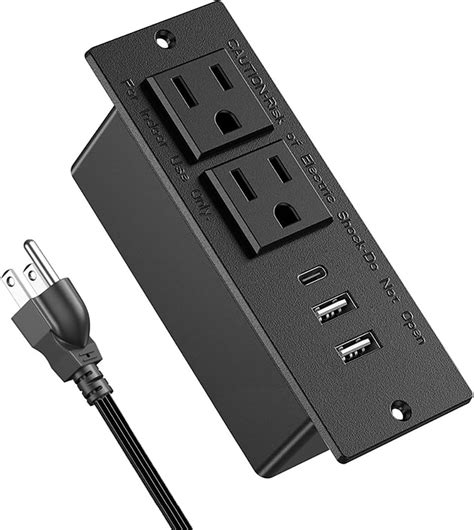 Amazon Furniture Recessed Power Strip Power Outlets Desk Outlet