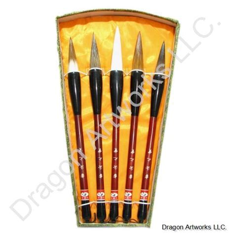 Premium Set of Large Chinese Calligraphy Brushes