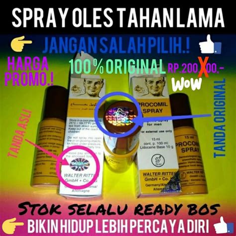 Jual Obat Oles Pria Tahan Lama Proccomil Berhologram Original Asli