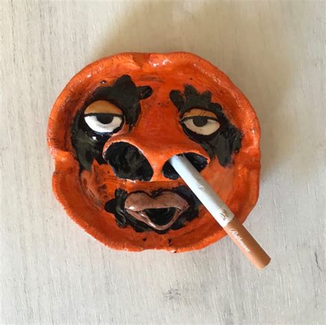 Handmade Clay Ashtray Face With Large Nostrils Etsy Canada