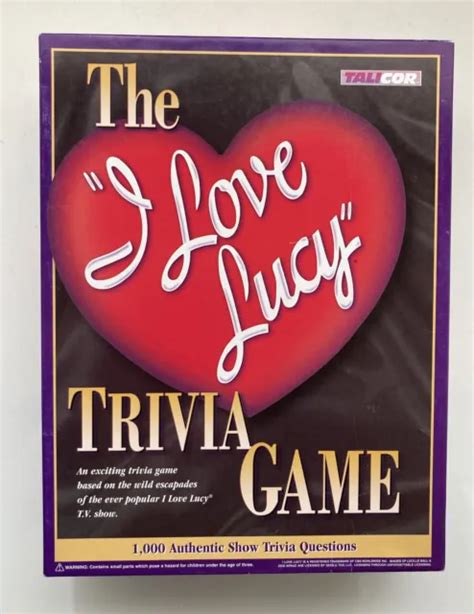 Board Game I Love Lucy Trivia Lucy Ricky Ethel Fred Players