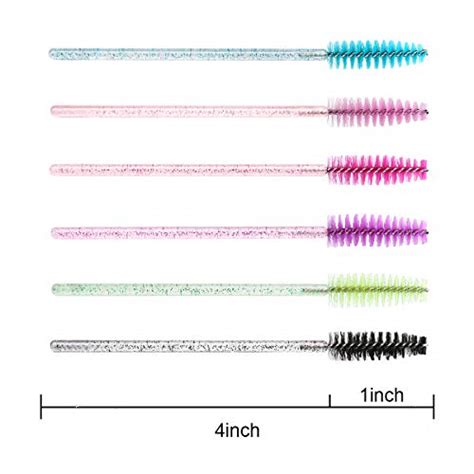 Elisel Pcs Disposable Mascara Brushes Crystal Eyelash Brushes