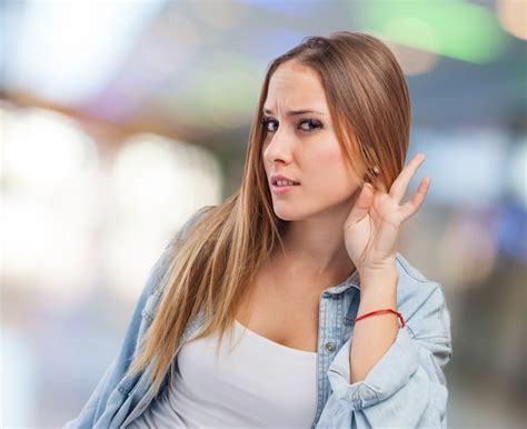 photo girl listening