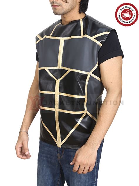 Buy Wwe Seth Rollins Vest Wrestler Black And Grey Leather