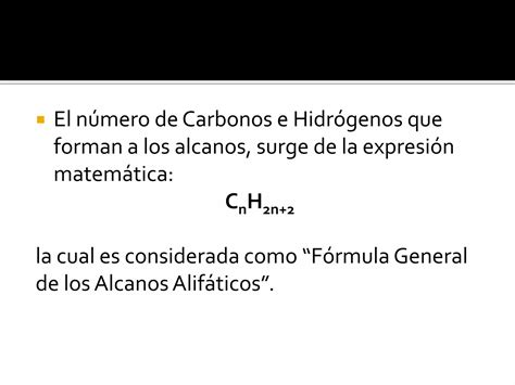 Nomenclatura De Hidrocarburos Alif Ticos Ac Clicos Saturados Ppt