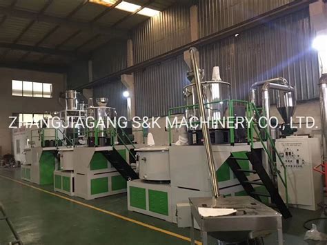 Plastic High Speed Hot Cooling WPC PVC Powder Resin Color Masterbatch Mixer Machine Banbury