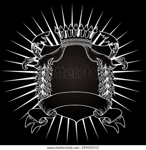 Hand Drawn Coat Arms Vector Illustration Stock Vector Royalty Free