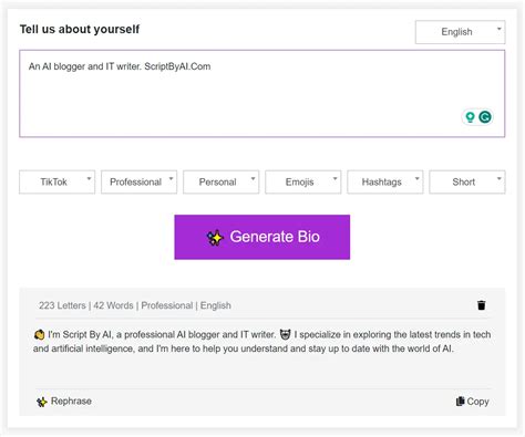 Craft The Perfect Social Media Bio With Free Ai Bio Generator