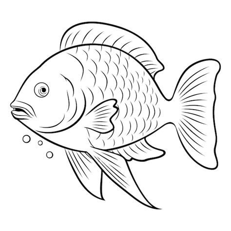 Premium Vector Illustration Of A Fish On A White Background