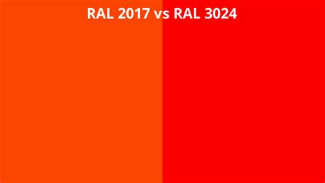 Ral 2017 Vs 3024 Ral Colour Chart Uk