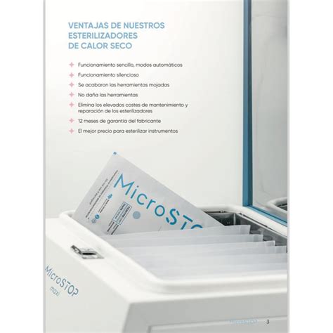 Esterilizador De Calor Seco Horno Microstop Mini 1 Bolsa