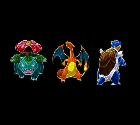 Pokemon Wallpaper Starters Kanto