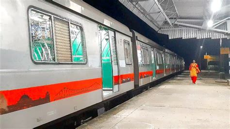 Eastern Railway Beml Emu Train The Local Train Entered The Station In