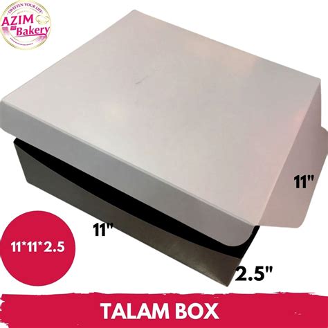 Talam Box 11X11X2 5 5Pcs Kotak Kuih Talam Kotak Kuih Lapis Kotak