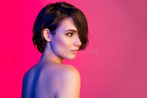 Portrait Of Two Nude Women Bonding Flawless Smooth Shine Skin Modern Complexion Isolated Grey