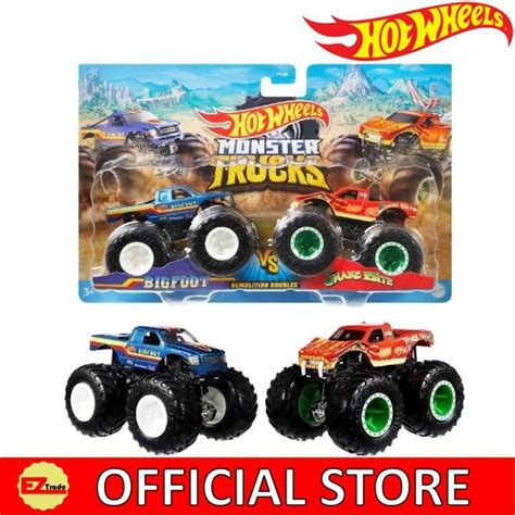 Mattel Hot Wheels Monster Truck Big Foot Vs Snake Bite FYJ64 GTJ51 Lazada