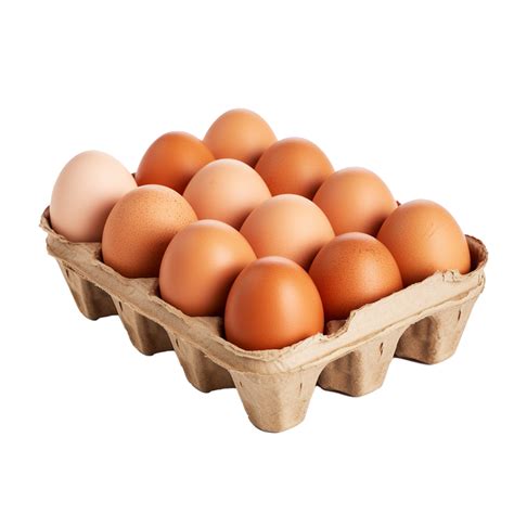 Ai Generated A Box Of Eggs Png Isolated On Transparent Background