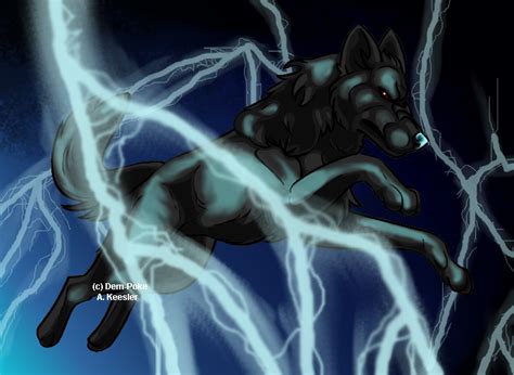 Lightning Wolf by Demonic-Pokeyfruit on DeviantArt