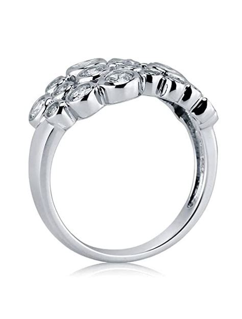 Buy Berricle Sterling Silver Bubble Cubic Zirconia Cz Cocktail Fashion