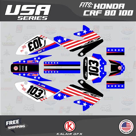 Kalair Gfx Graphics Kit For Honda Crf Usa Series