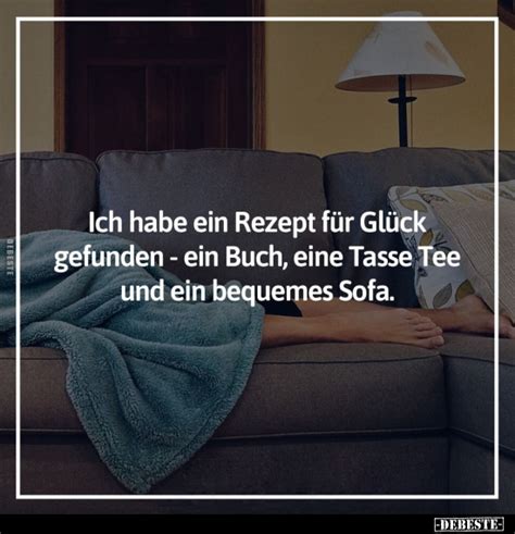 Ich Habe Ein Rezept Für Glück Gefunden Ein Buch Eine Tasse Tee Und