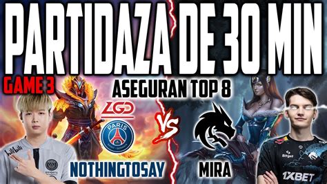 PSG LGD Vs TEAM SPIRIT GAME 3 BO3 PARTIDAZA DE 30 MIN LIMA