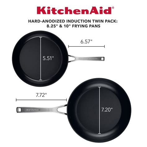 Kitchenaid Hard Anodized Induction Nonstick Frying Pan Set 2 Piece