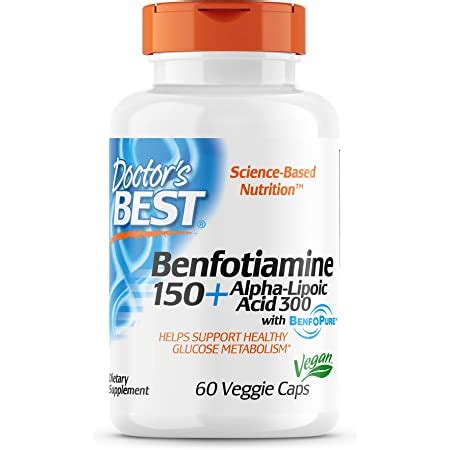 Amazon Doctor S Best Benfotiamine With Benfopure Non Gmo Gluten