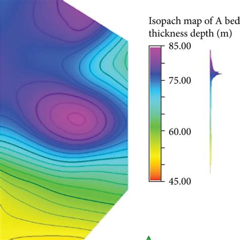 Isopach Maps Of The A Shale Bed A And The B Shale Bed B Thickness