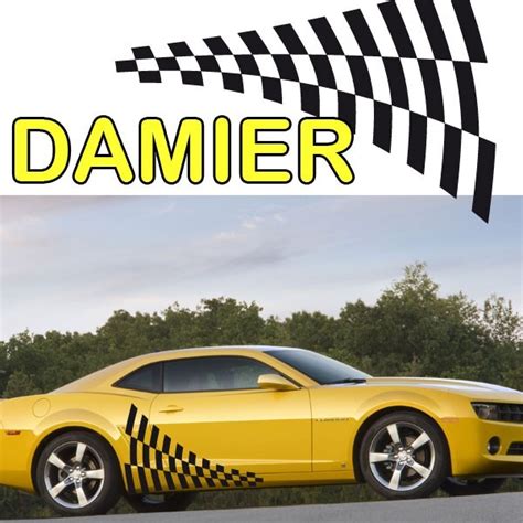 Sticker Tuning Voiture Damier Pas Cher France Stickers