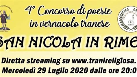 Concorso Di Poesie In Vernacolo San Nicola In Rime Youtube