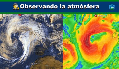 Así se ve desde satélite la gigantesca borrasca que se acerca a la