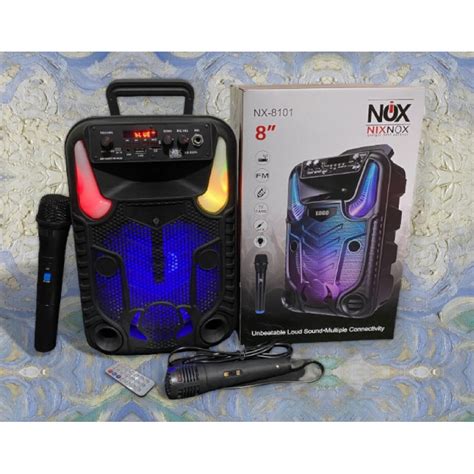 Jual Speaker Karaoke Speaker Bluetooth Nixnox Nx 8101 Free Mic Wireless