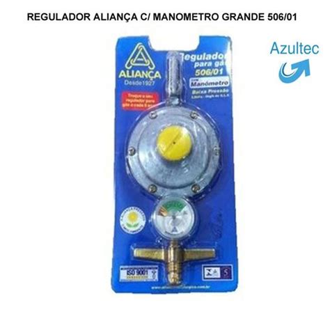 Regulador aliança c manometro grande 506 01 Todas as marcas